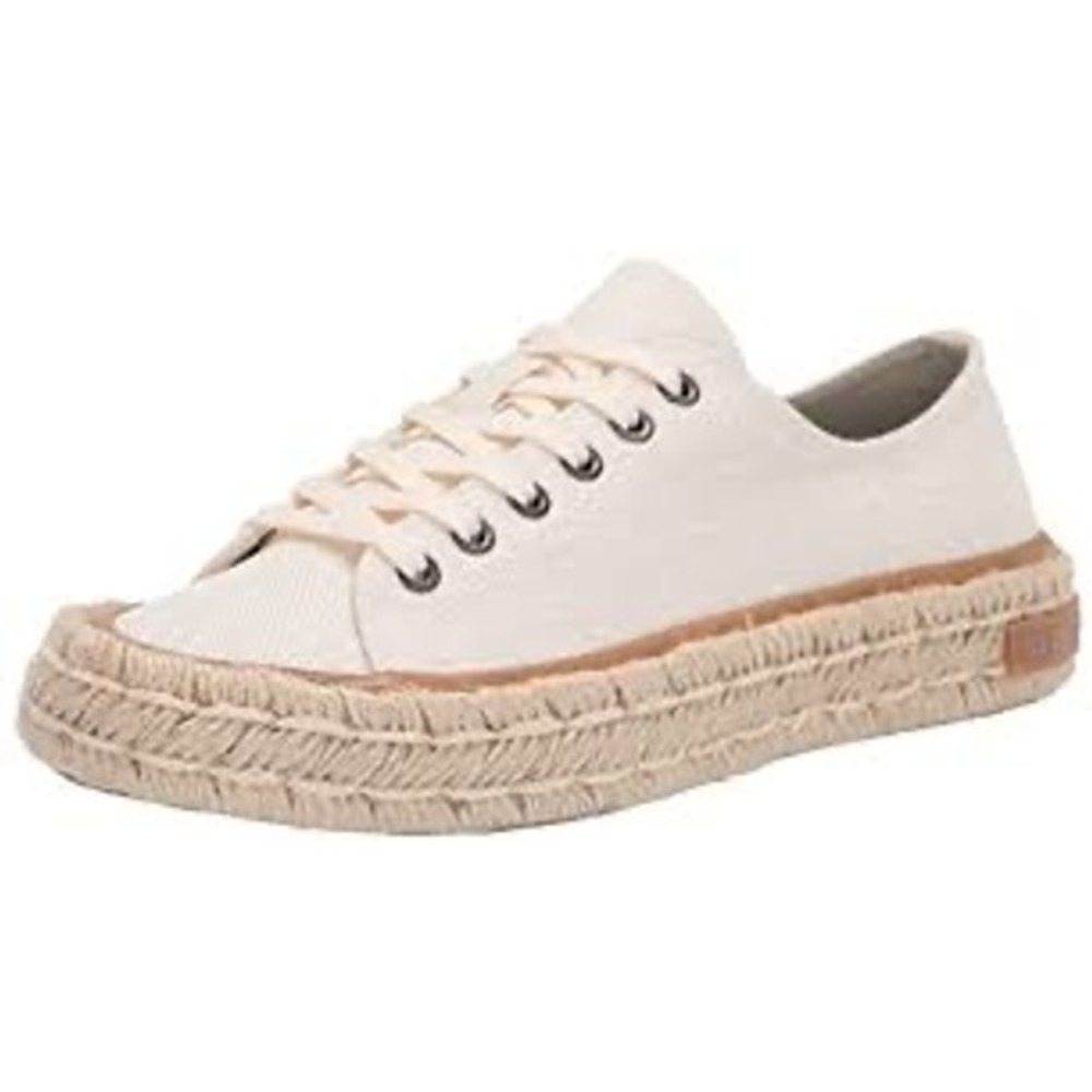 SeaVees Coronado Espadrille Slub Linen Sneakers Cream Womens 7 142400